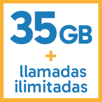 Tarifa naranja | 35 GB y llamadas ilimitadas