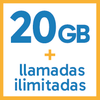 Tarifa naranja | 20 GB y llamadas ilimitadas